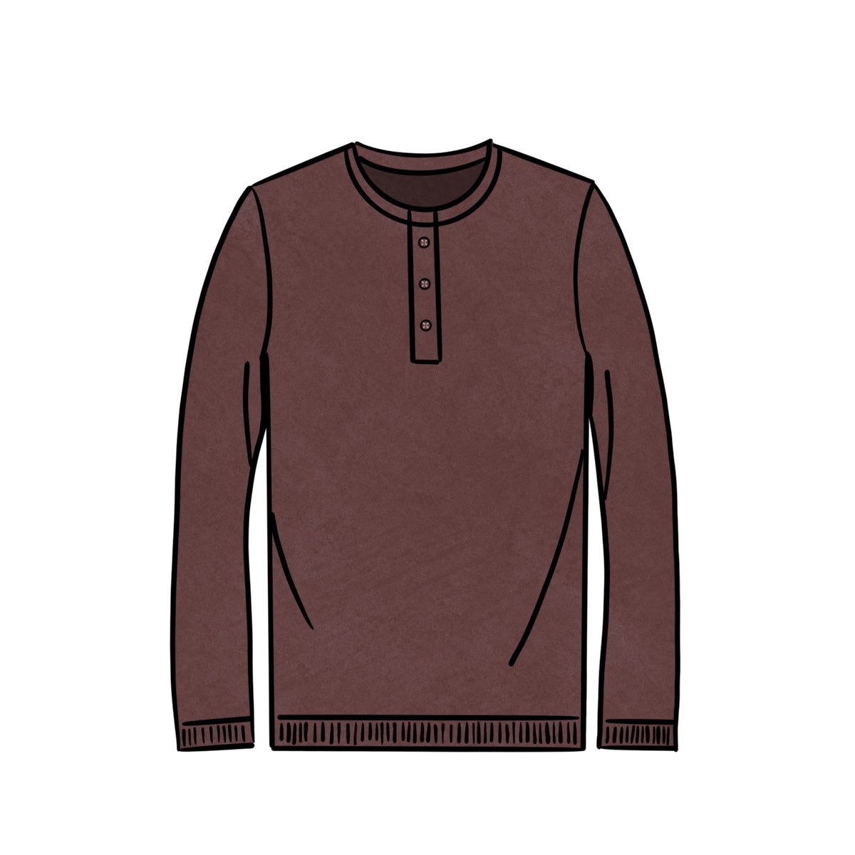 HEAVYWEIGHT HENLEY &lt;BR&gt; BURGANDY