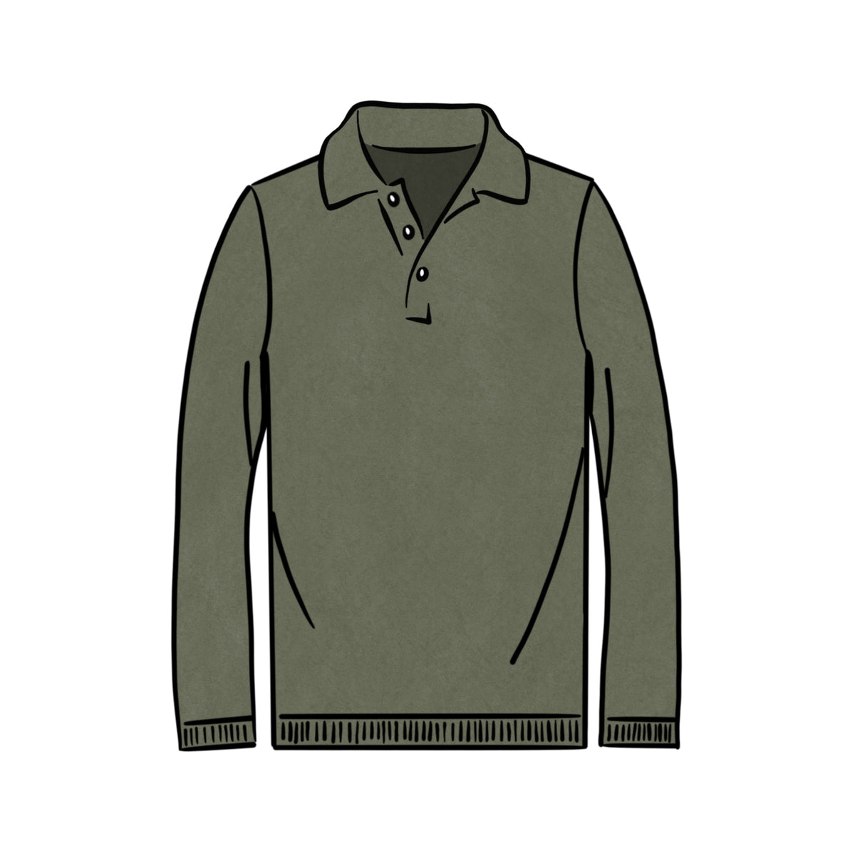 HEAVYWEIGHT JERSEY &lt;BR&gt; OLIVE