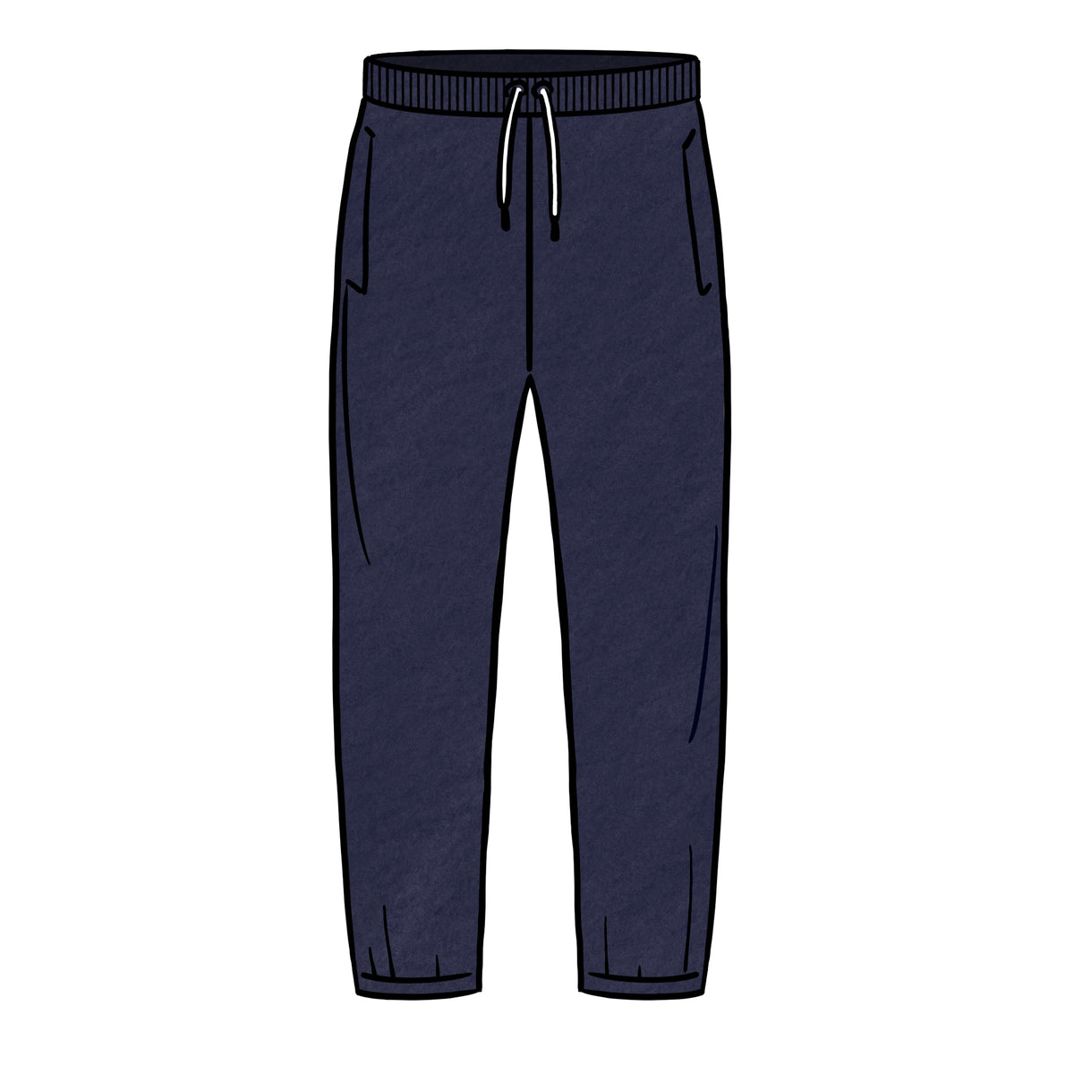 MIDWEIGHT SWEATPANTS &lt;BR&gt; NAVY