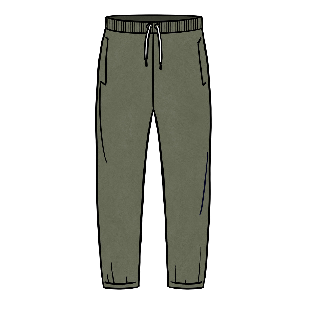 MIDWEIGHT SWEATPANTS &lt;BR&gt; OLIVE