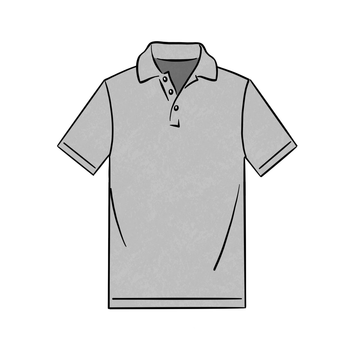 MIDWEIGHT POLO &lt;BR&gt; GREY