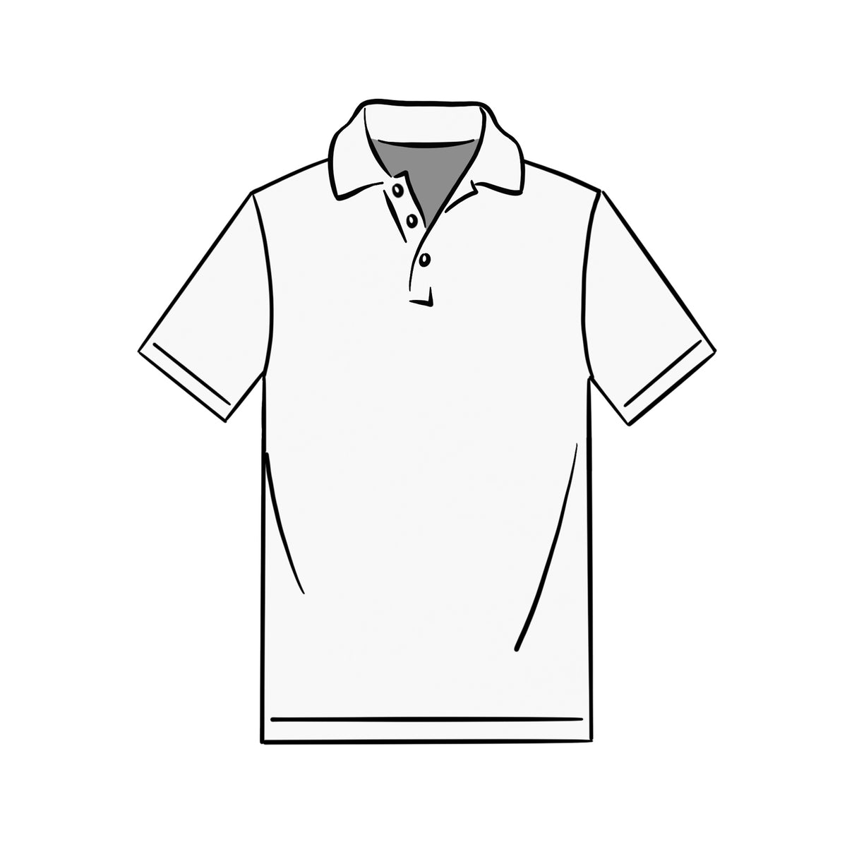 MIDWEIGHT POLO &lt;BR&gt; WHITE