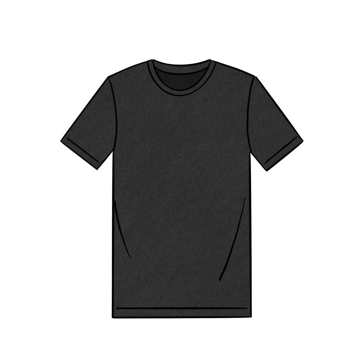 LIGHTWEIGHT T-SHIRT &lt;BR&gt; BLACK