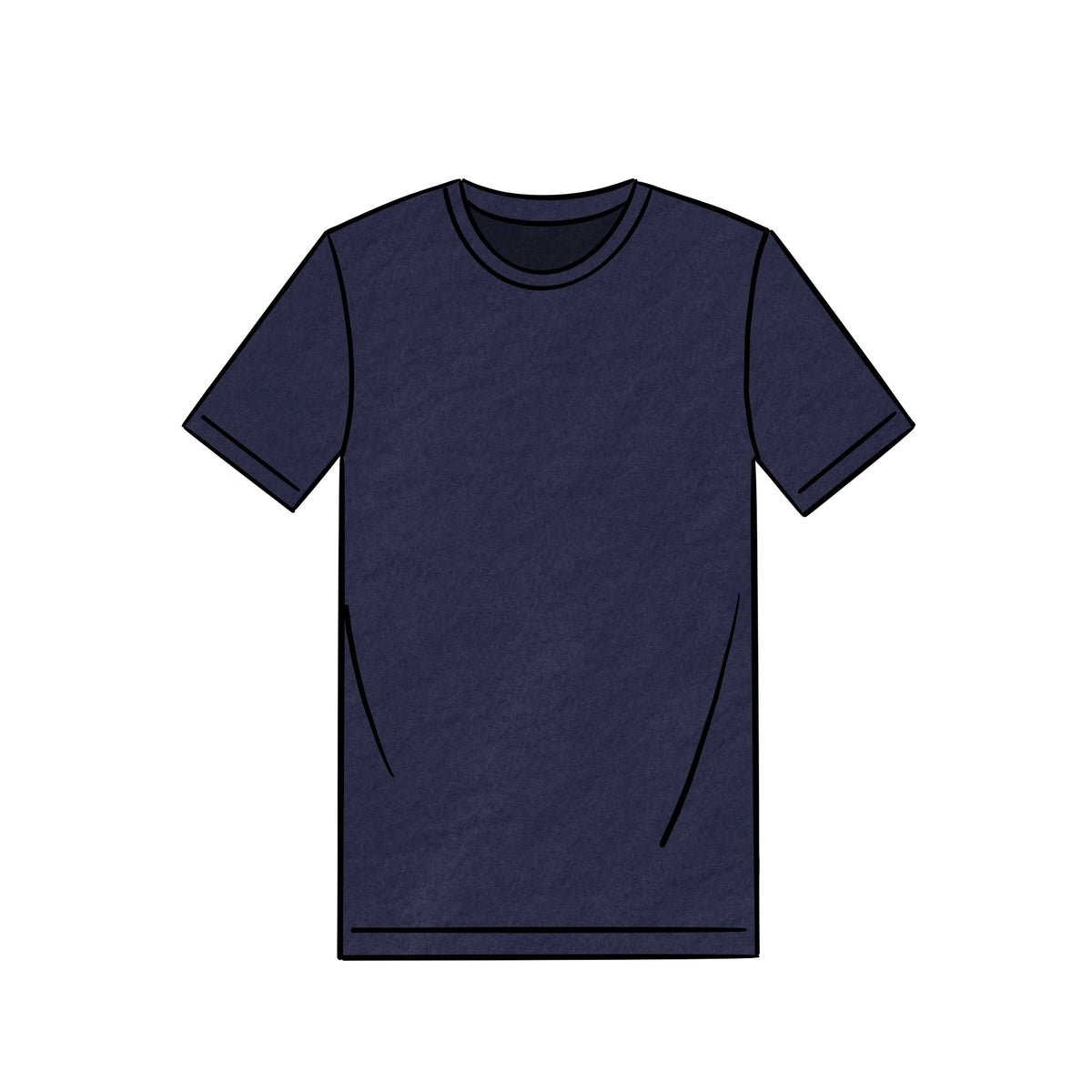 LIGHTWEIGHT T-SHIRT &lt;BR&gt; NAVY