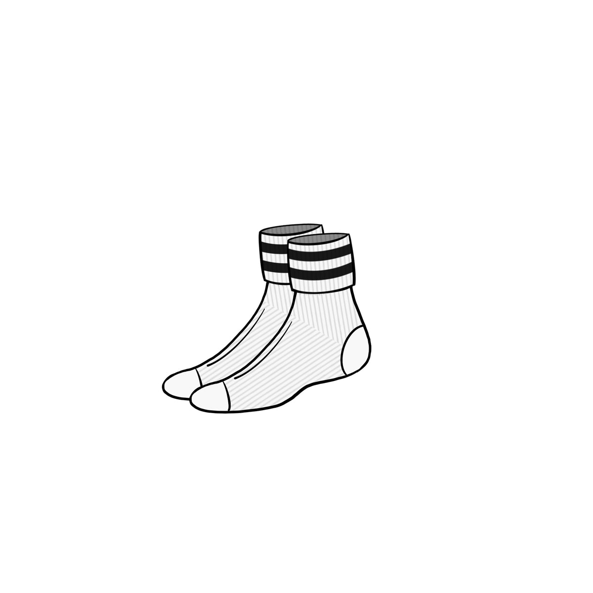 ANKLE SOCKS &lt;br&gt; BLACK STRIPE