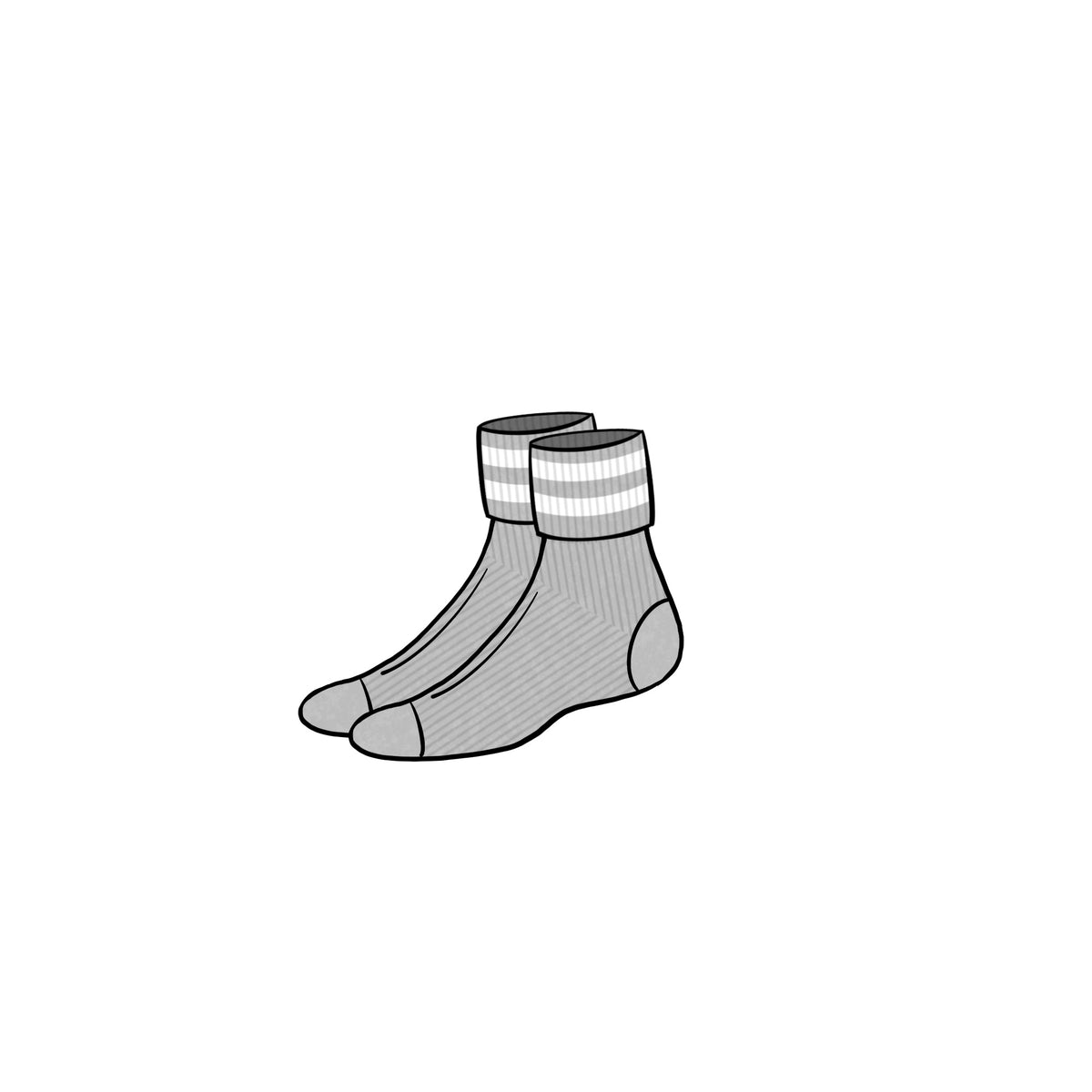 ANKLE SOCKS &lt;br&gt; GREY