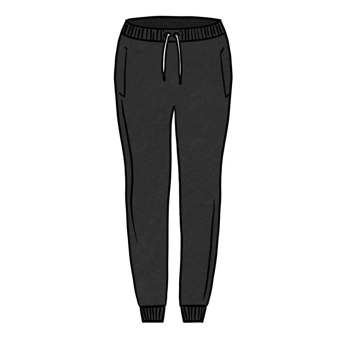 LIGHTWEIGHT SWEATPANTS &lt;BR&gt; BLACK