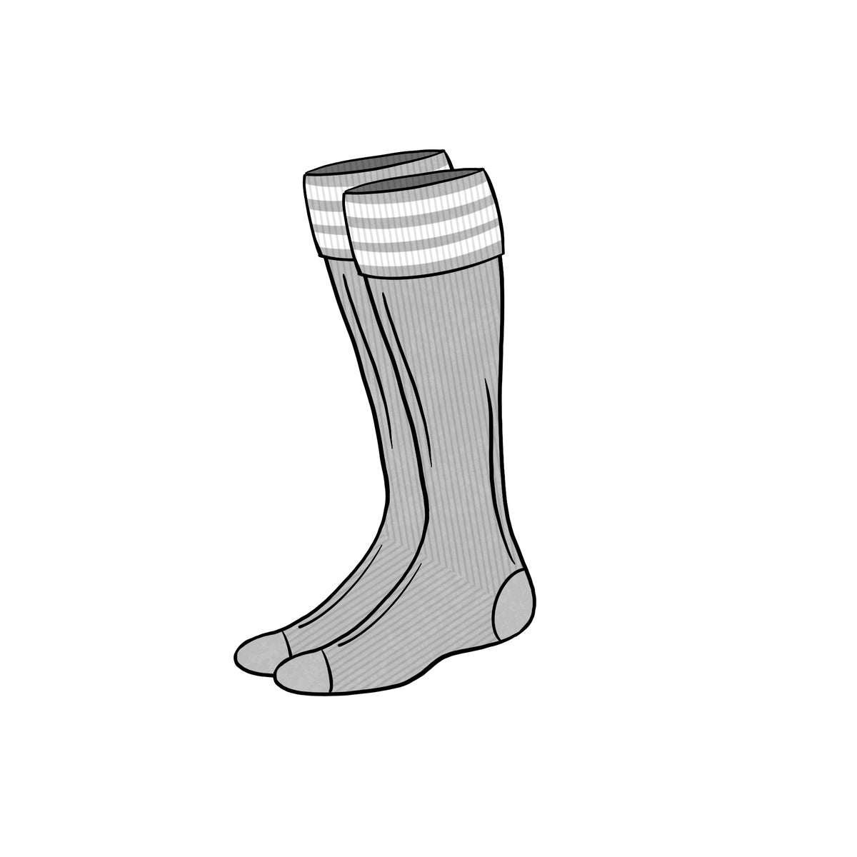 KNEE SOCKS &lt;br&gt; GREY