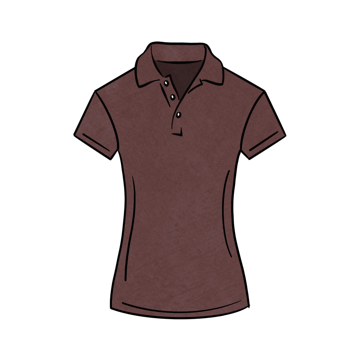 MIDWEIGHT POLO &lt;BR&gt; BURGANDY