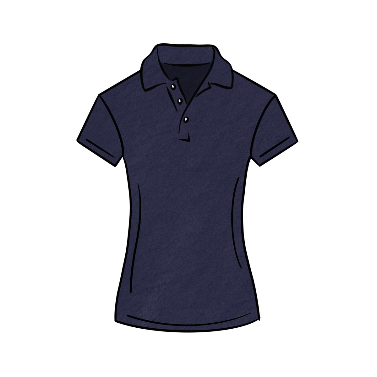 MIDWEIGHT POLO &lt;BR&gt; NAVY