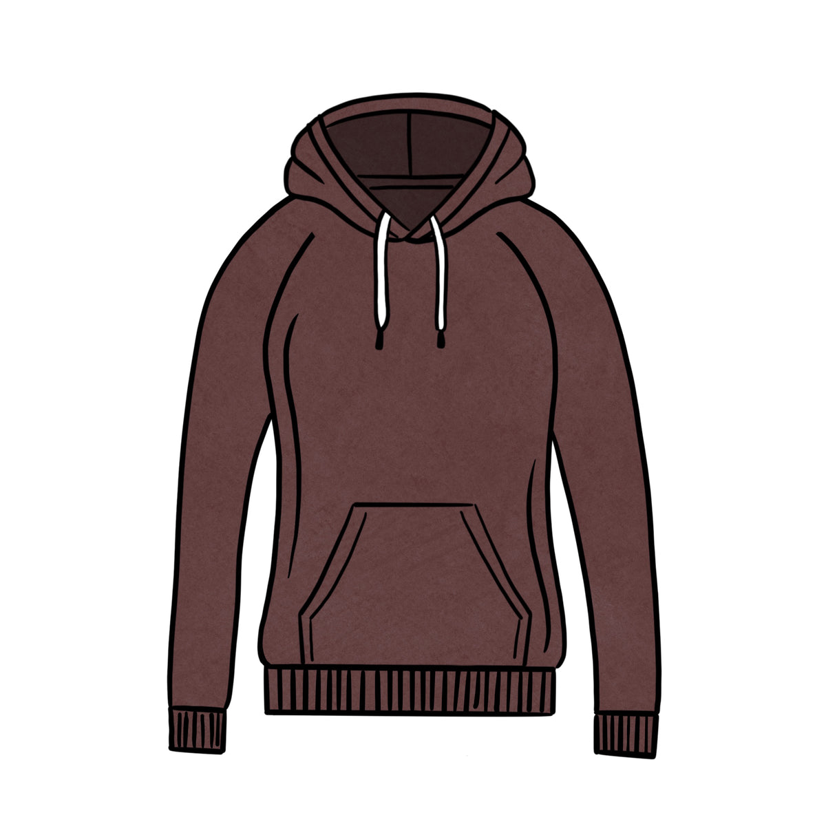 LIGHTWEIGHT PULLOVER HOODIE &lt;br&gt; BURGANDY