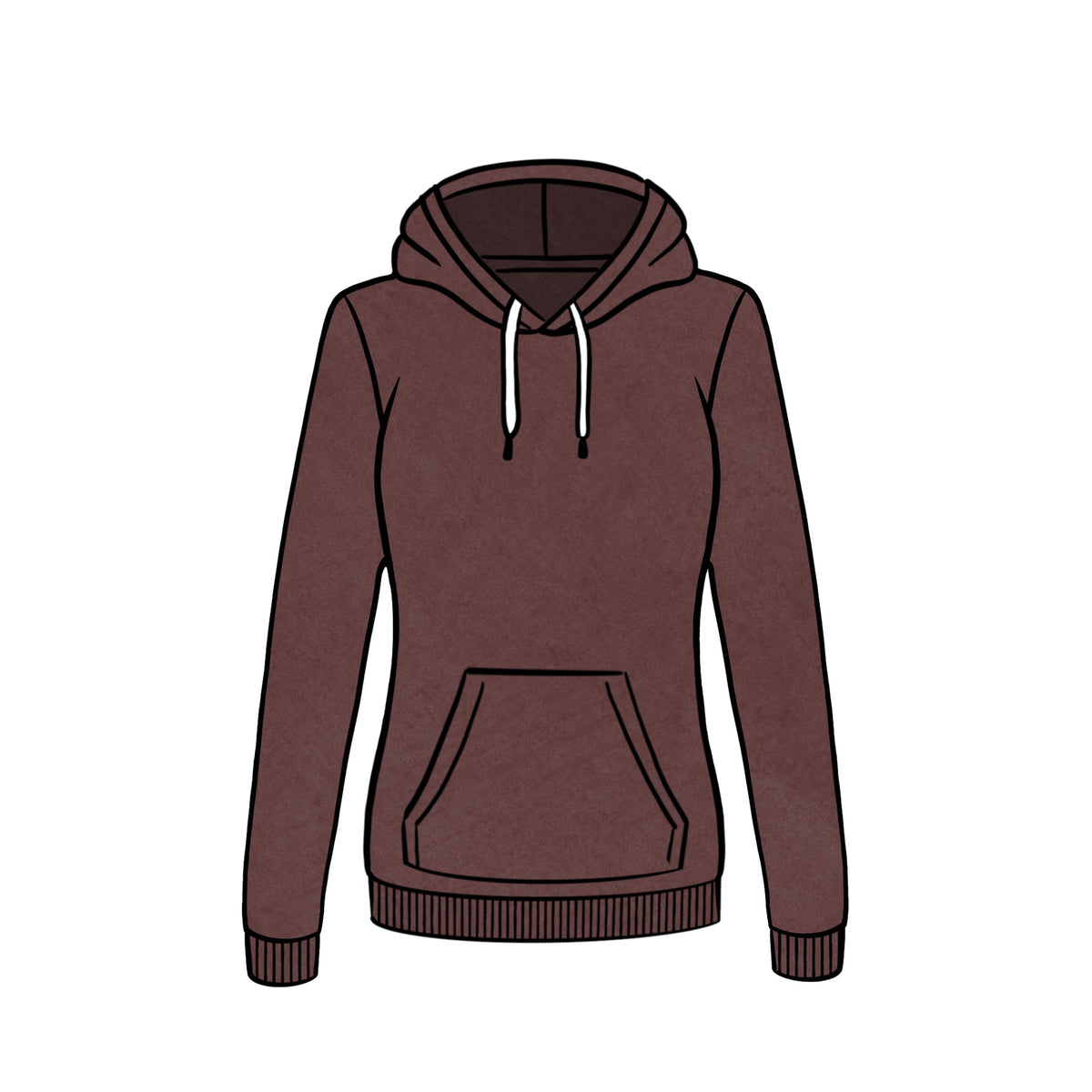 LIGHTWEIGHT PULLOVER HOODIE &lt;br&gt; BURGANDY