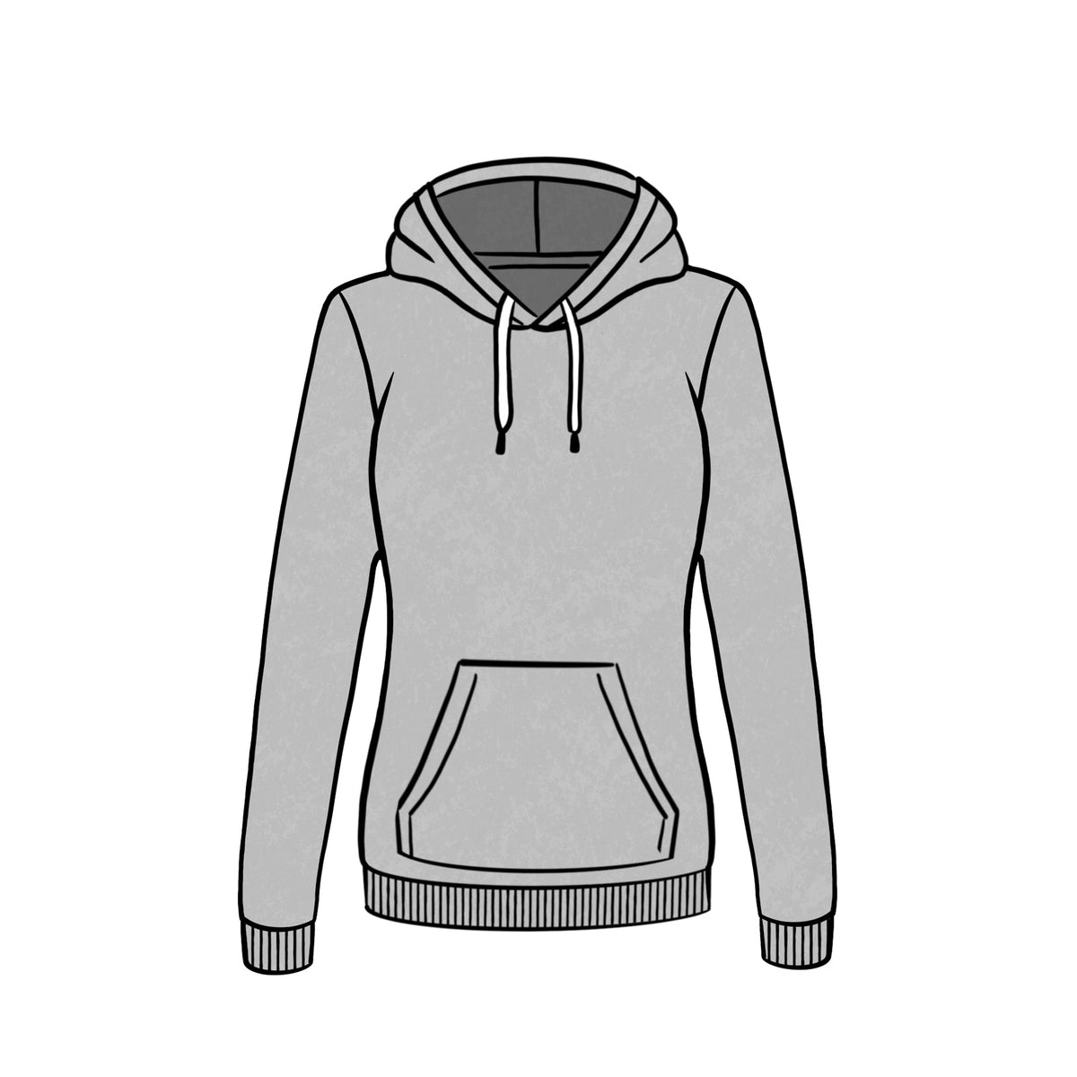 LIGHTWEIGHT PULLOVER HOODIE &lt;br&gt; MARL GREY