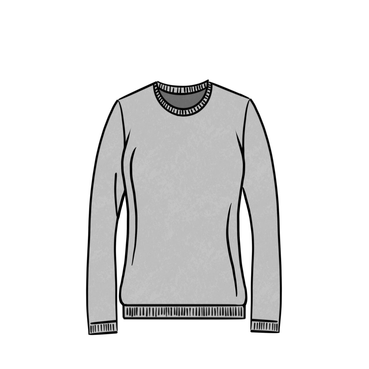 LIGHTWEIGHT CREWNECK&lt;br&gt; MARL GREY