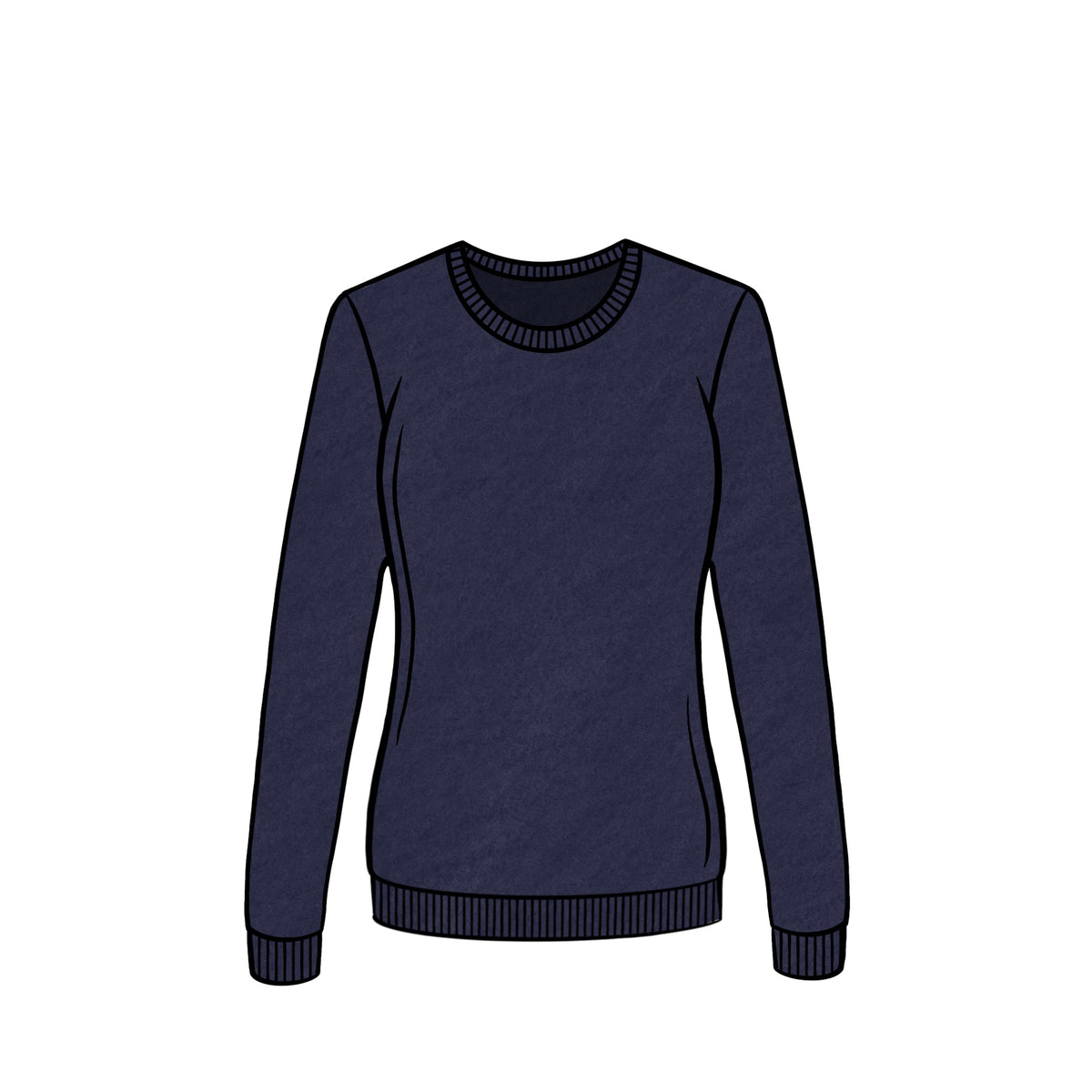 LIGHTWEIGHT CREWNECK &lt;br&gt; NAVY