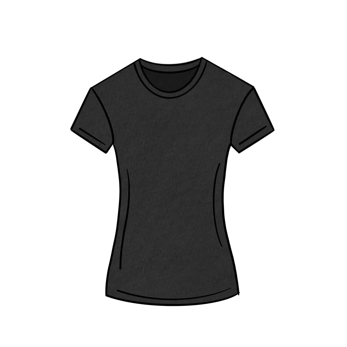 MIDWEIGHT T-SHIRT &lt;BR&gt; BLACK